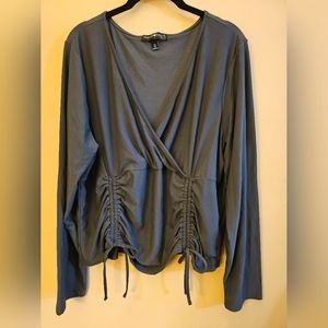 Derek Heart ruched top 3X